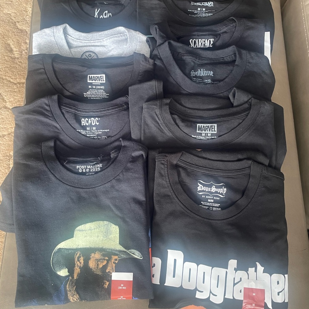 Marvel and Band Graphic T-Shirts Collection